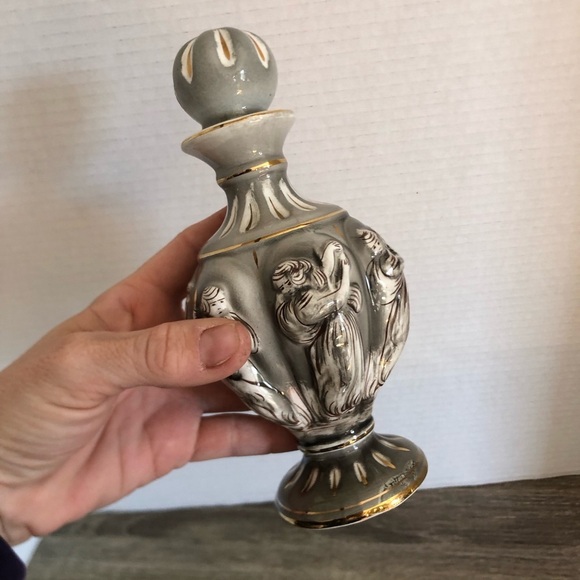 Vtg ELPA Alcobaca Hand Painted Perfume Bottle - Picture 4 of 14